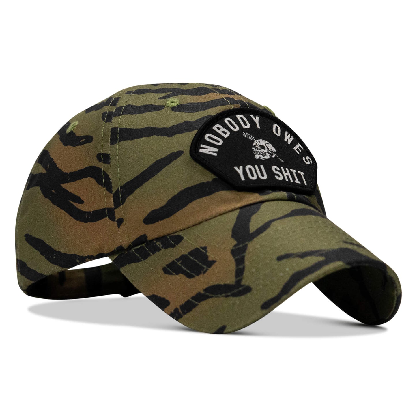 Nobody Owes You Shit Arched Patch Tactical Ripstop Mesh Snapback Hat