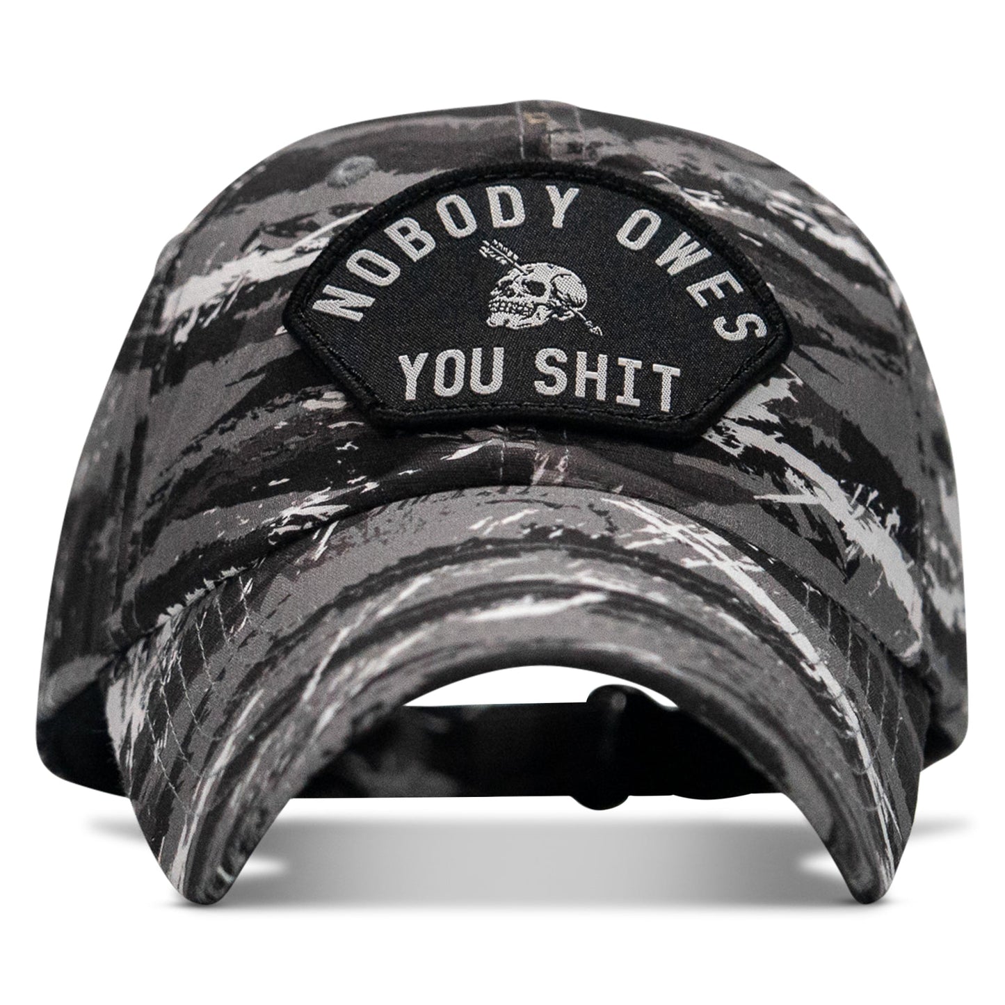 Nobody Owes You Shit Arched Patch Tactical Ripstop Mesh Snapback Hat