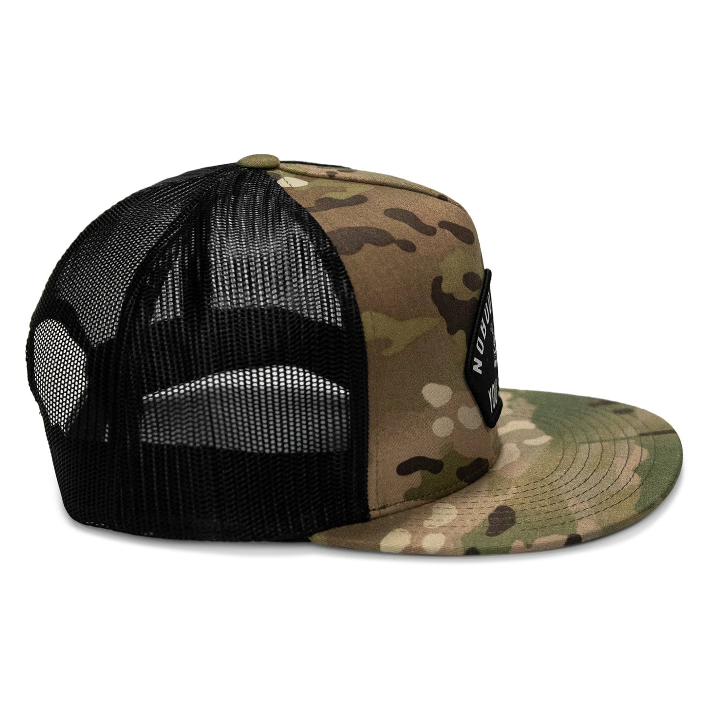 Nobody Owes You Shit Arched Patch Flatbill SnapBack Hat