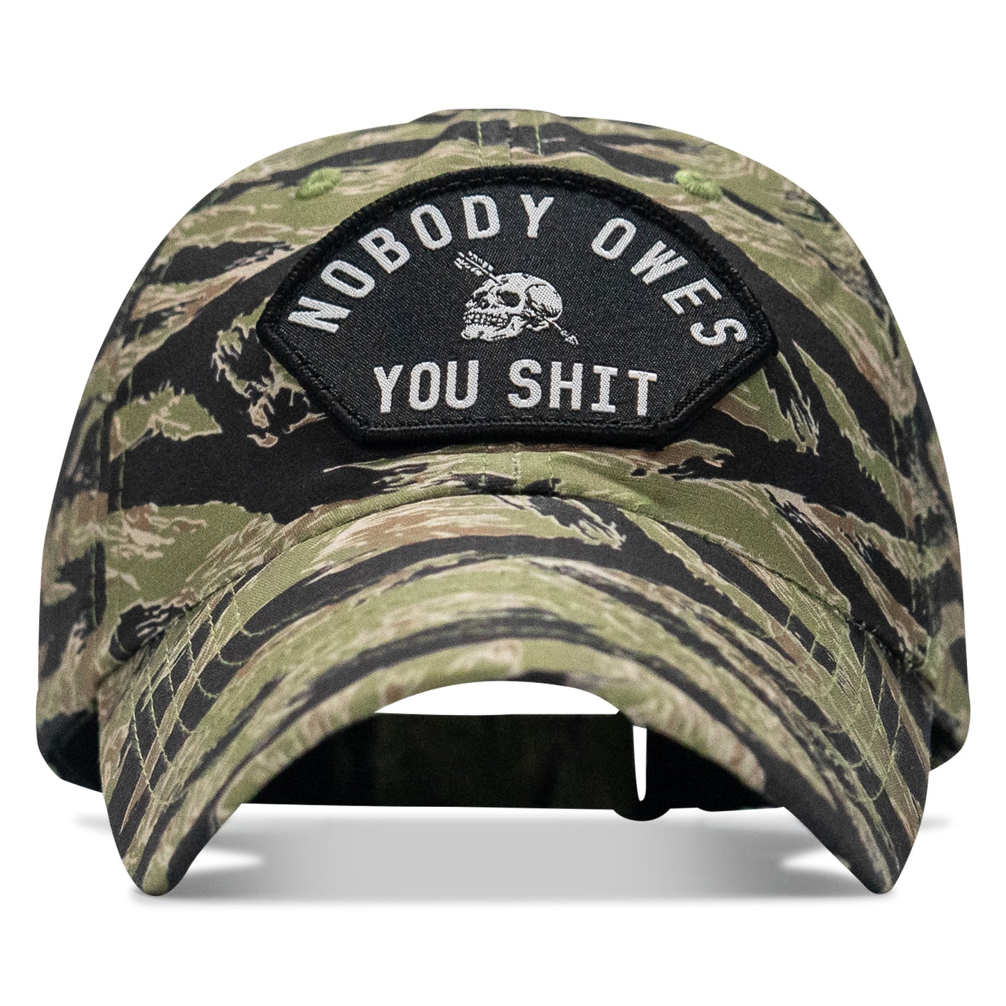 Nobody Owes You Shit Arched Patch Tactical Ripstop Mesh Snapback Hat
