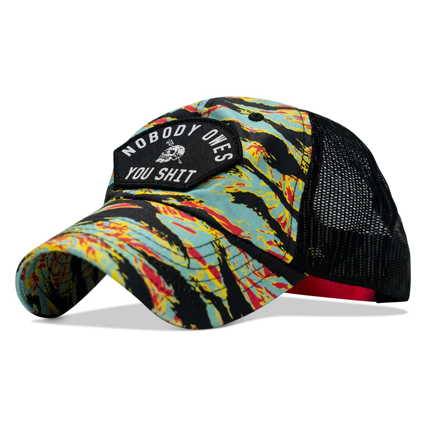Nobody Owes You Shit Arched Patch Tactical Ripstop Mesh Snapback Hat