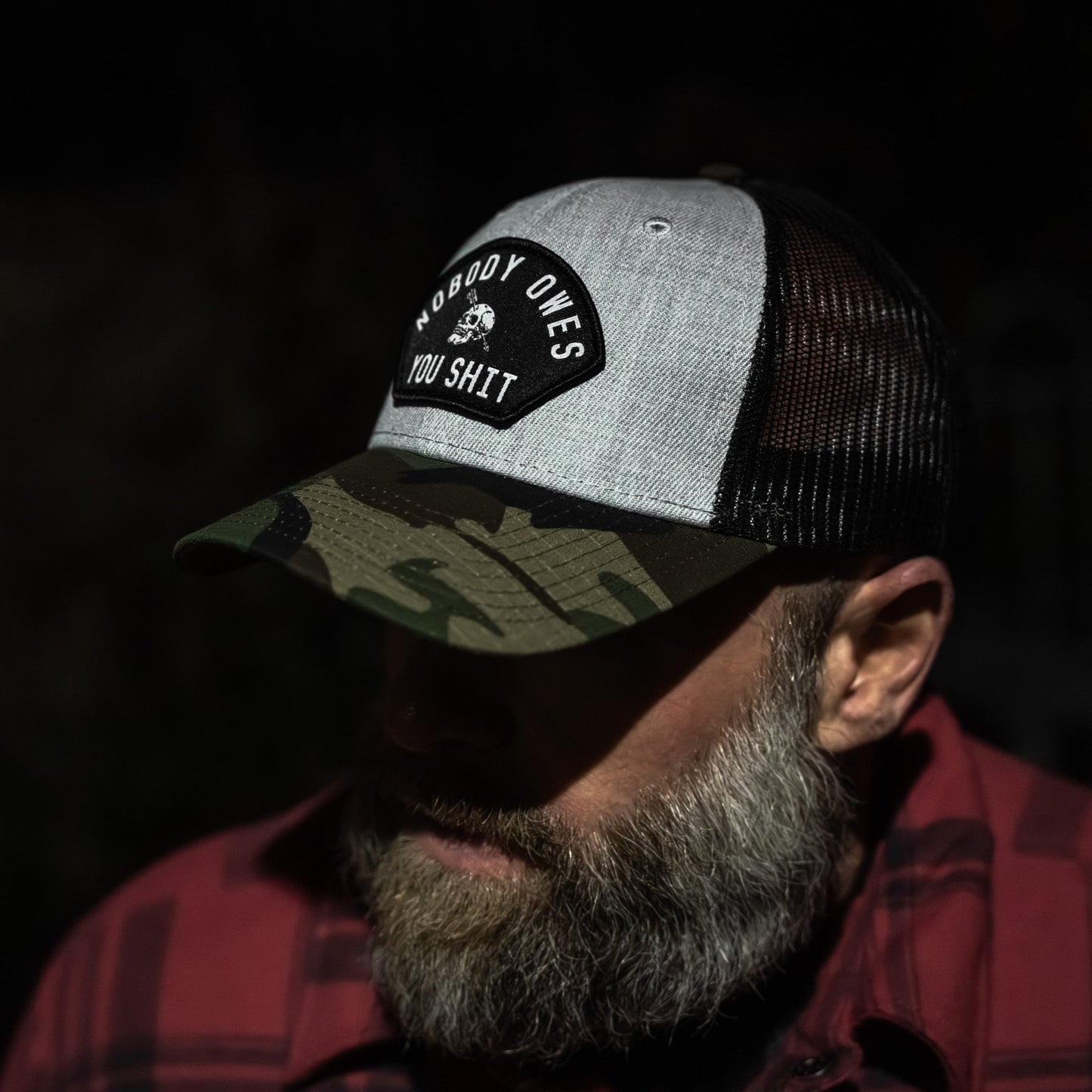 Nobody Owes You Shit Patch Original Ripstop Snapback Hat