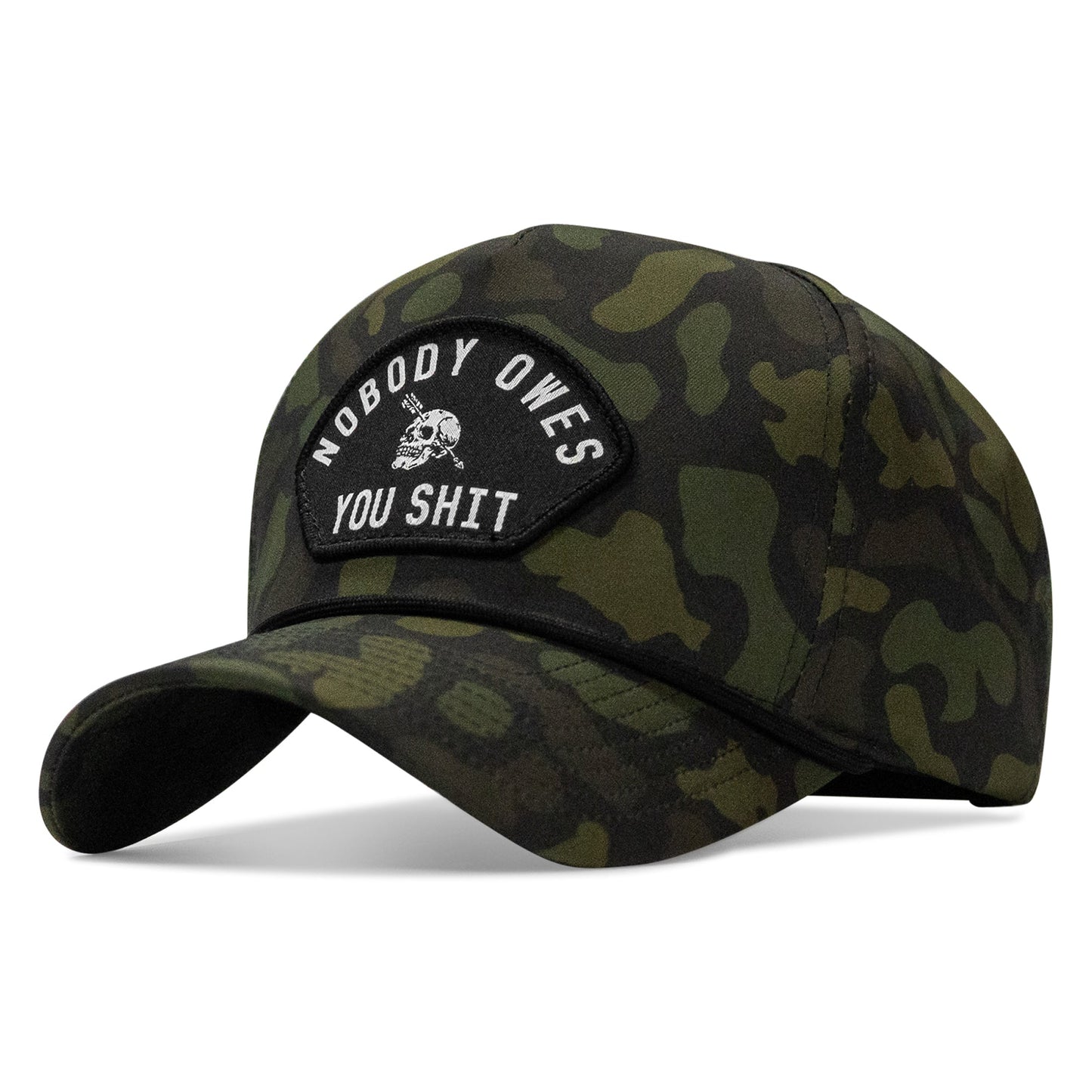 Nobody Owes You Shit Arched Patch 5 Pannel Rope Snapback