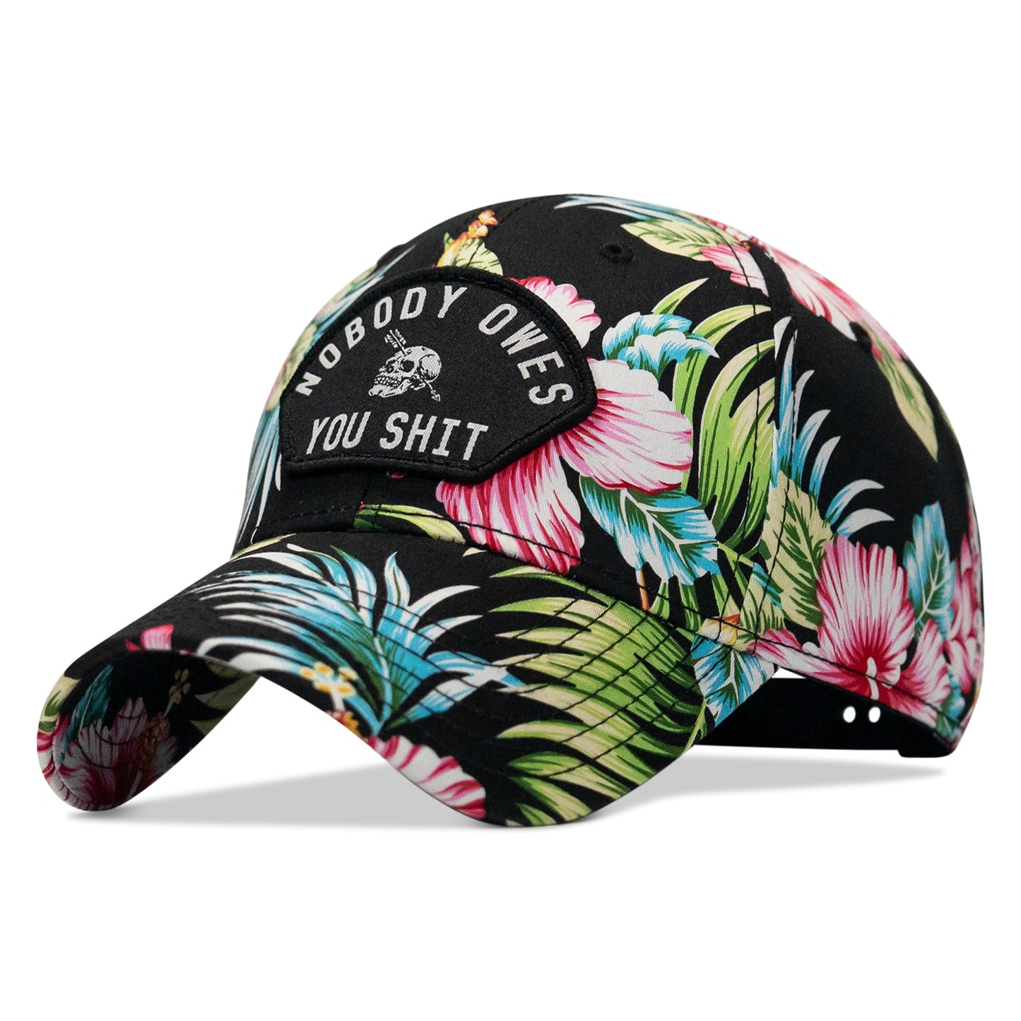 Nobody Owes You Shit Arched Skull Patch Snapback
