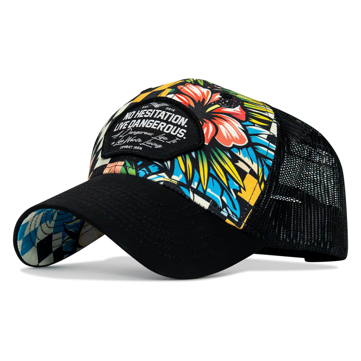 No Hesitation. Live Dangerous Patch Original Ripstop Snapback Hat