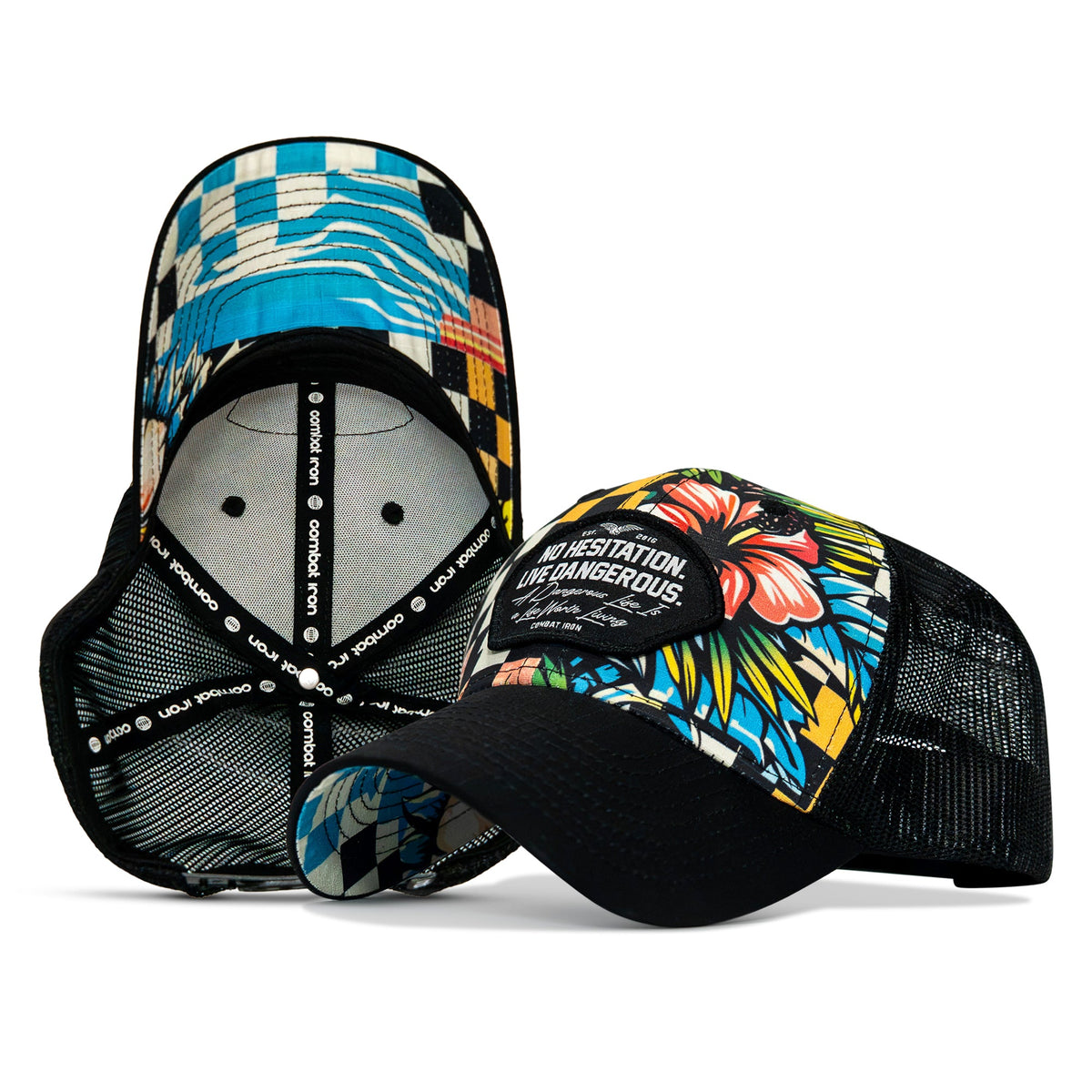 No Hesitation. Live Dangerous Patch Original Ripstop Snapback Hat
