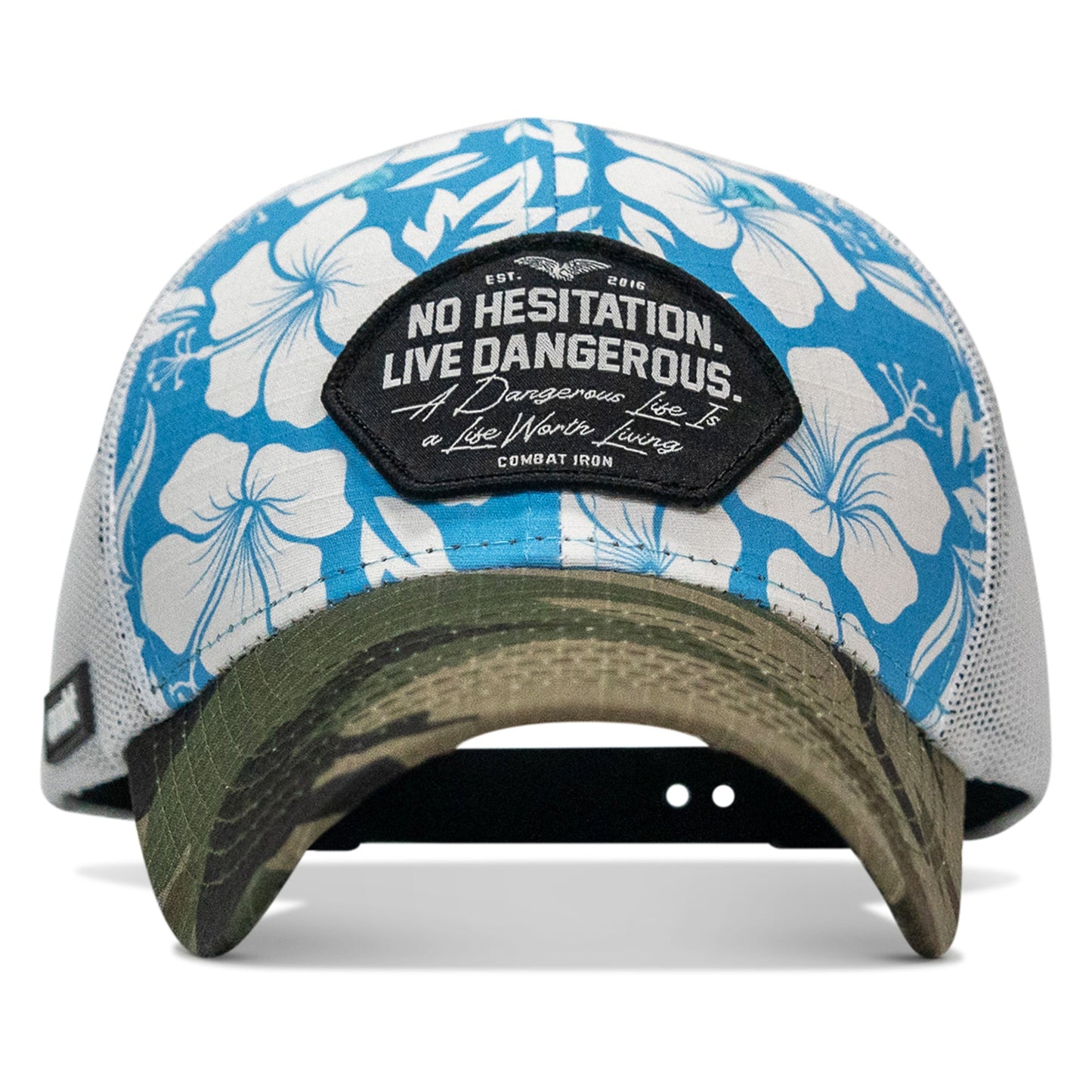 No Hesitation. Live Dangerous Patch Original Ripstop Snapback Hat