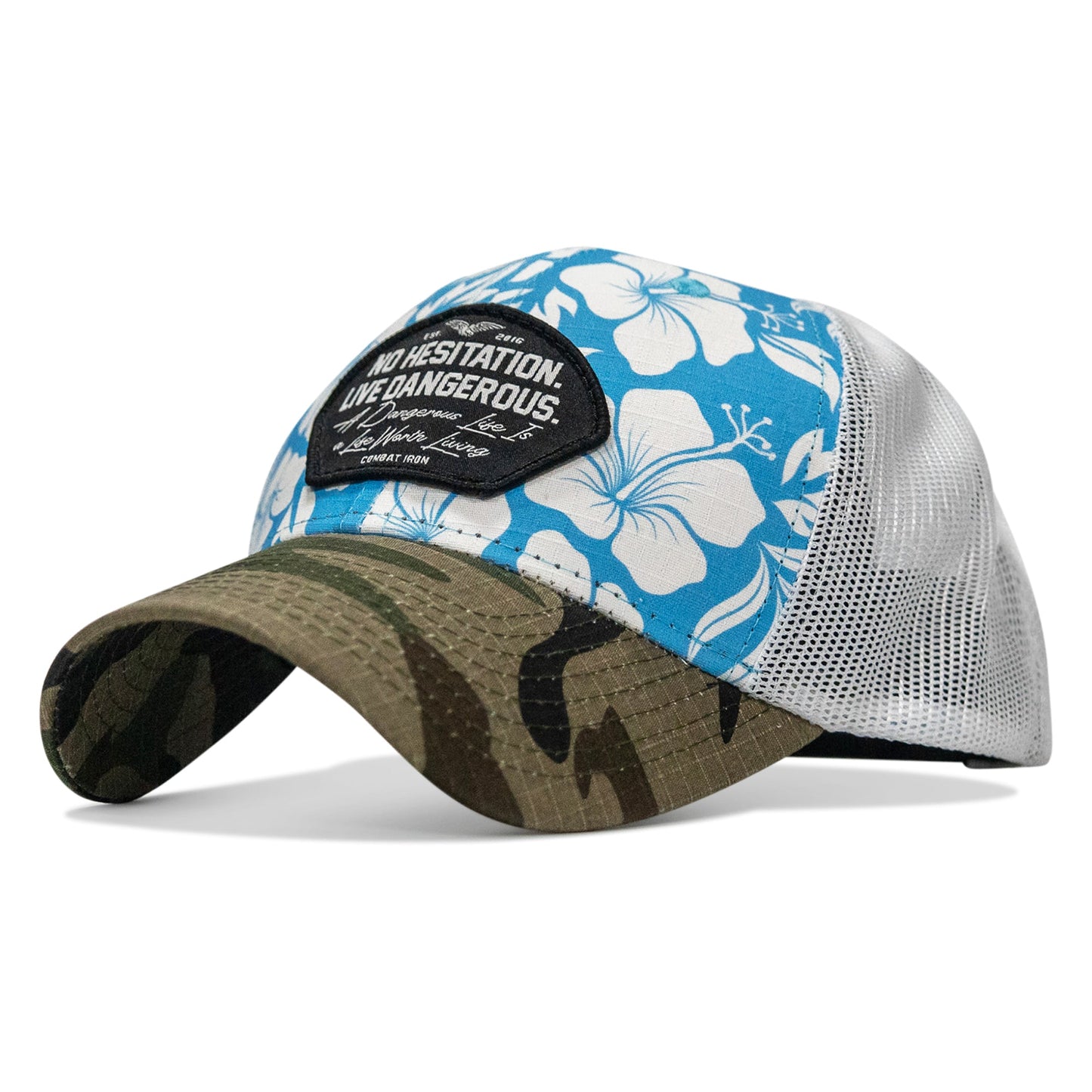No Hesitation. Live Dangerous Patch Original Ripstop Snapback Hat