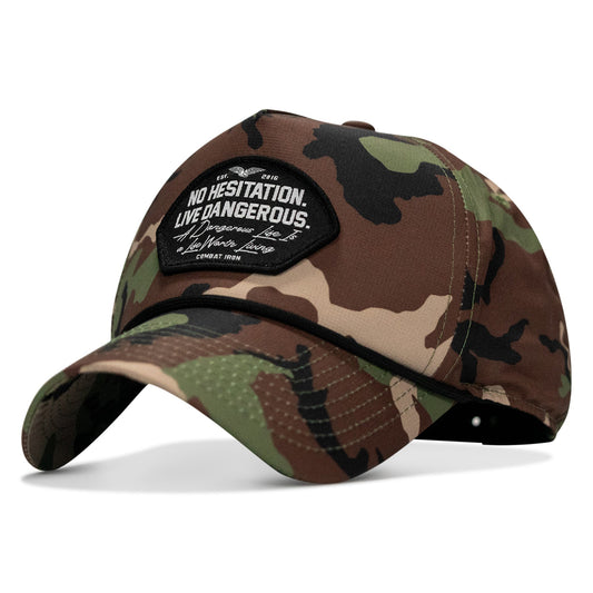 No Hesitation. Live Dangerous Patch Weekender Snapback