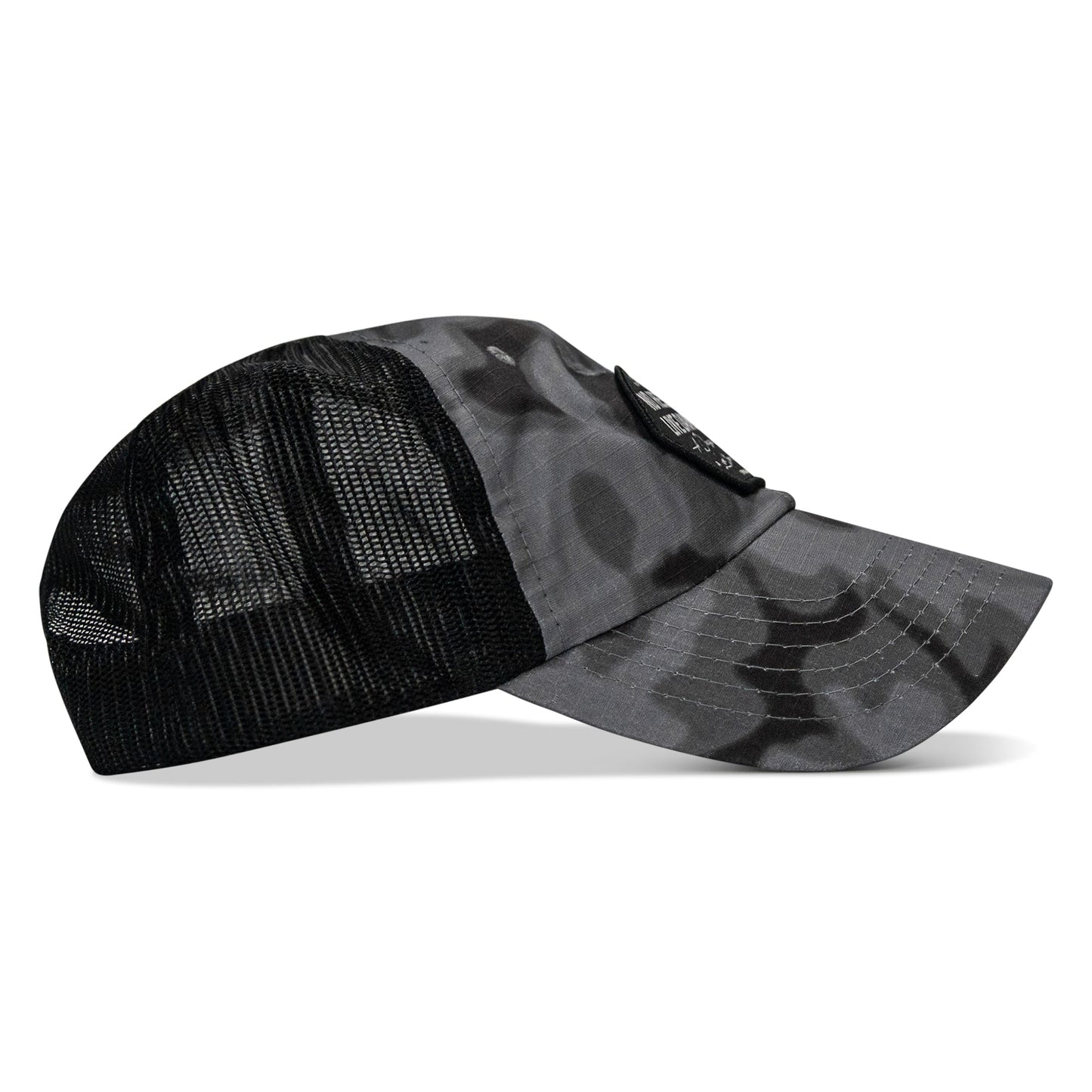 No Hesitation. Live Dangerous Patch Tactical Ripstop Mesh Snapback Hat