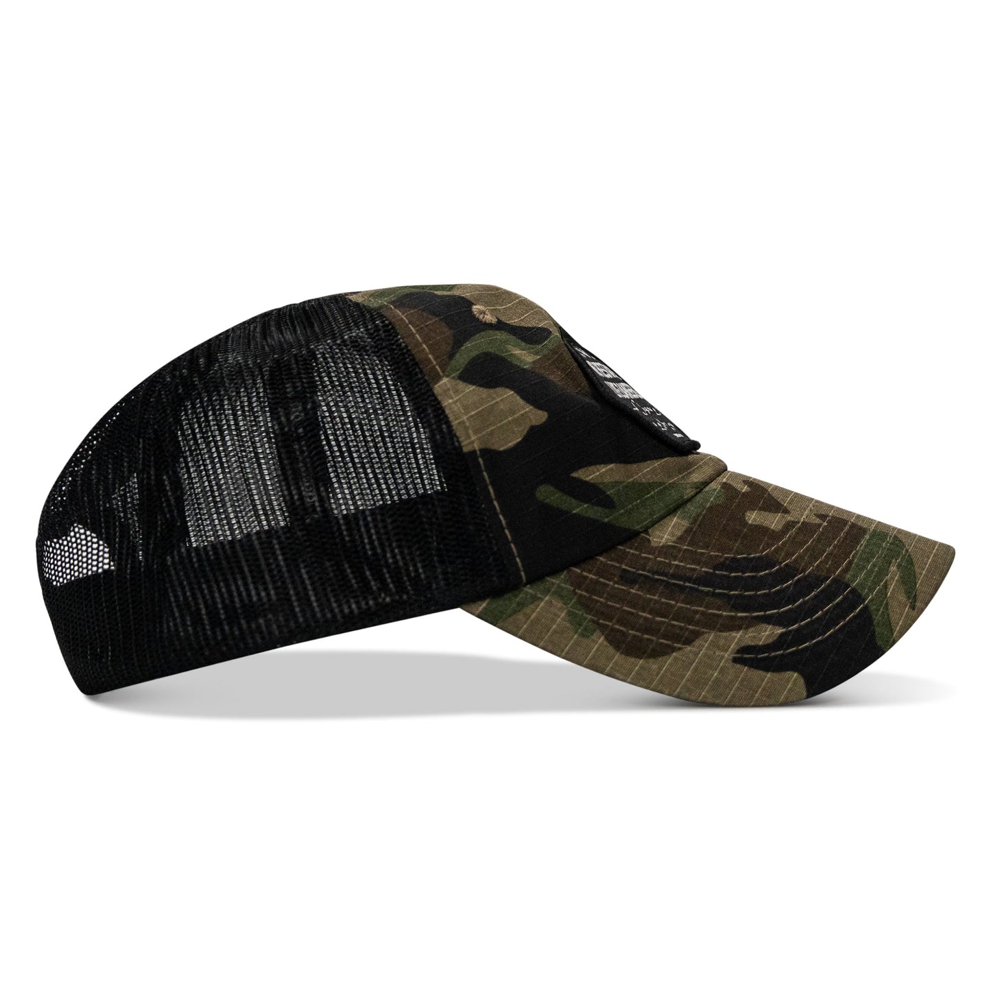 No Hesitation. Live Dangerous Patch Tactical Ripstop Mesh Snapback Hat