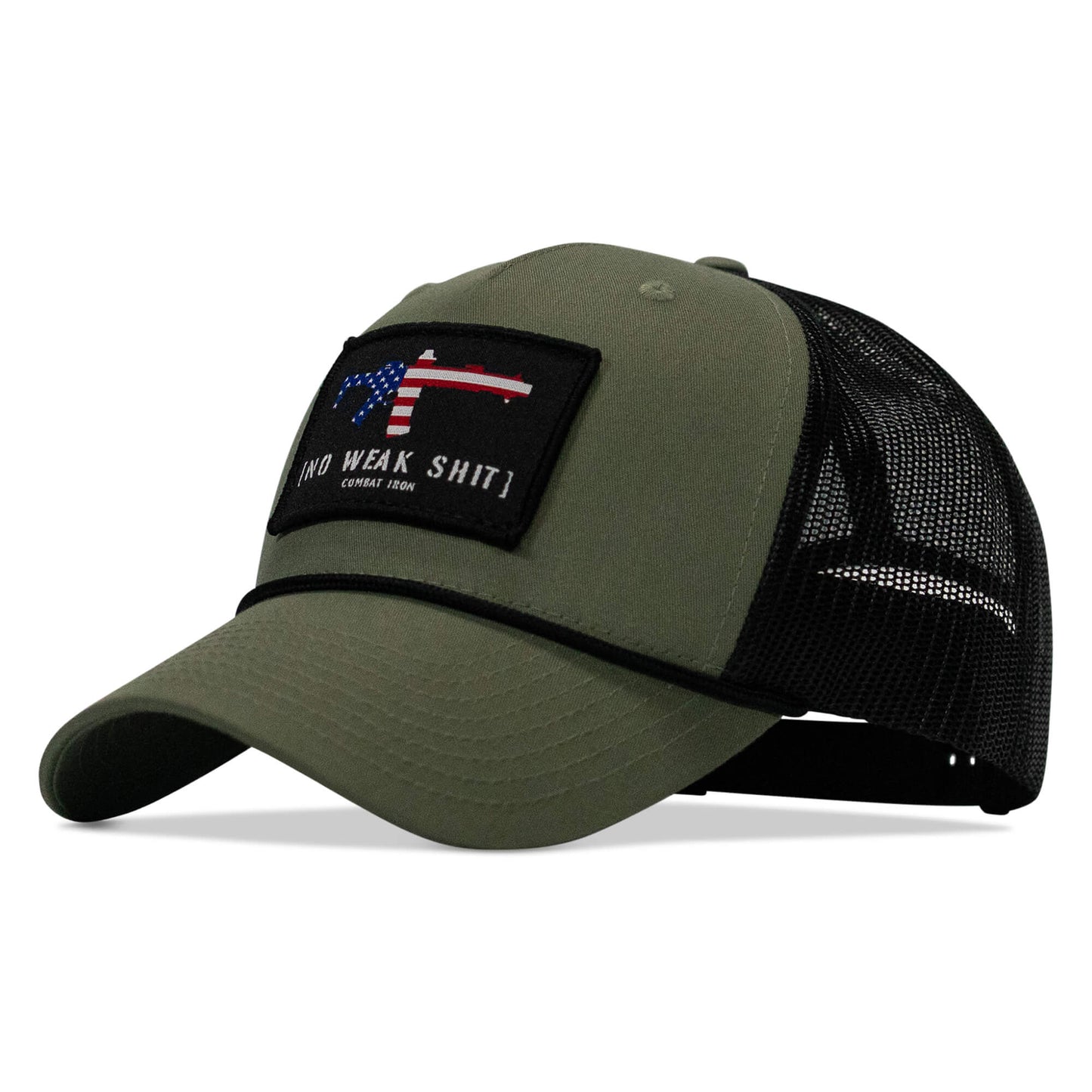 No Weak Shit Patch Rope Snapback Hat