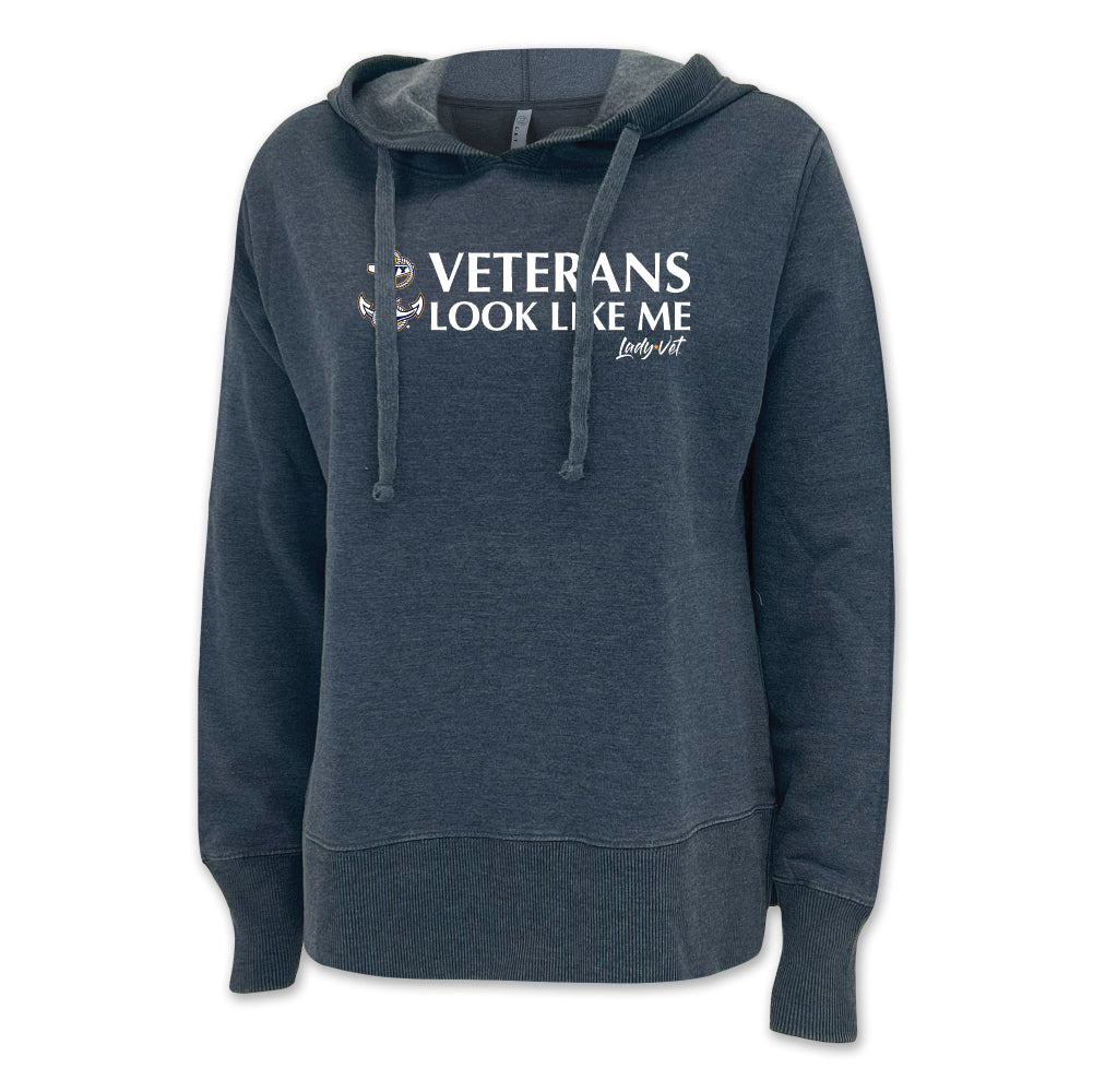 Navy Vet Looks Like Me Ladies Hood