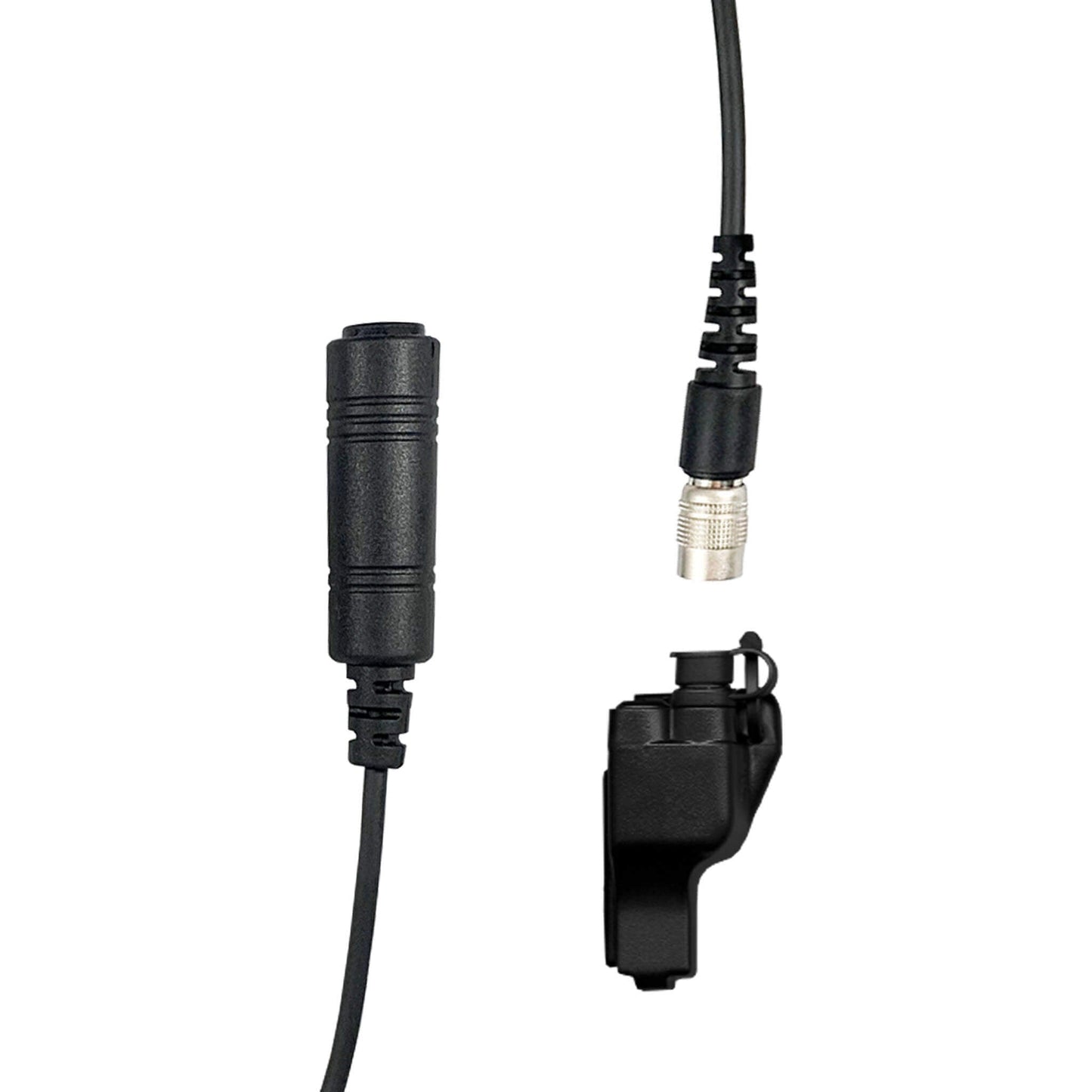 Tactical Radio Amplified Connector Cable & Push To Talk Adapter for Headset: NATO/Military Wiring, Gentex, Ops-Core, OTTO, TEA, David Clark, MSA, Military Helicopter - Motorola: XTS Series, HT/JT1000, MT/MTS2000, MTX838/900/8000/9000, PR1500 & More