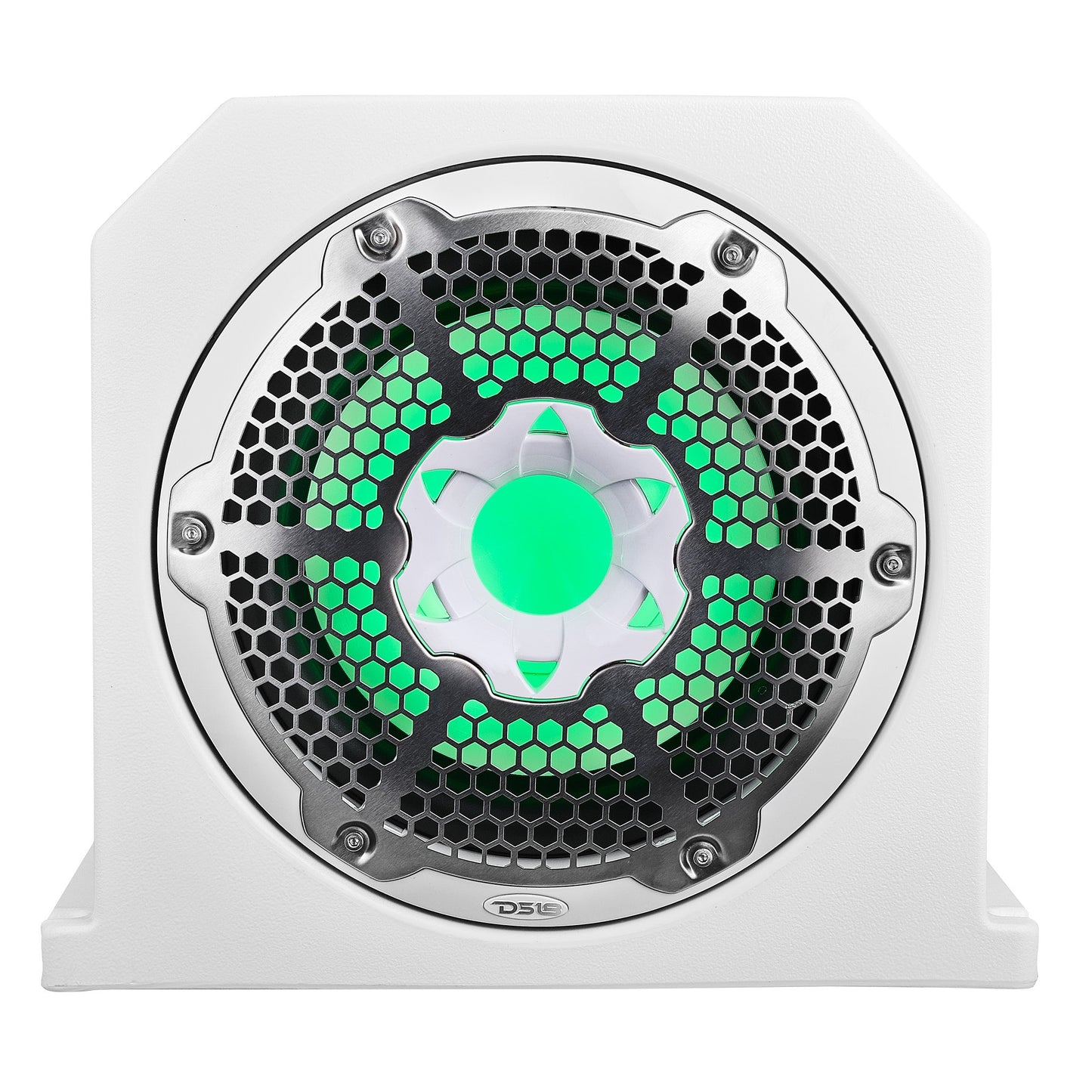 Dual 10" Marine Subwoofer Enclosure with 10" Passive Radiator and LED RGB Lights 350 Watts Rms 4-Ohm (NXL-10SUB Included)