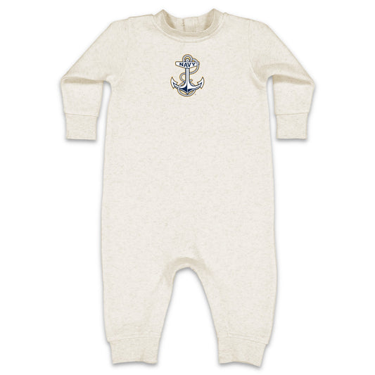 Navy Anchor Infant Fleece