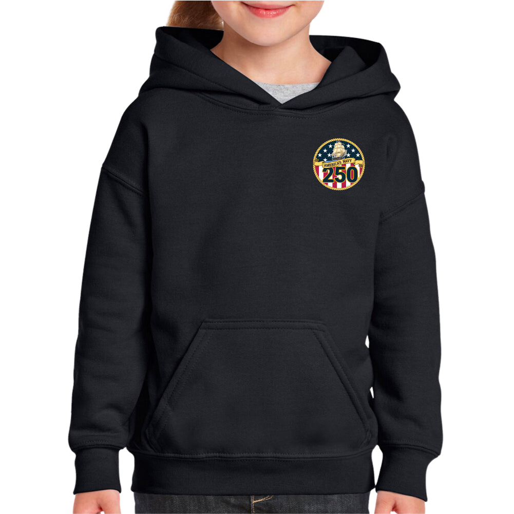 Navy 250th Anniversary Youth Hood