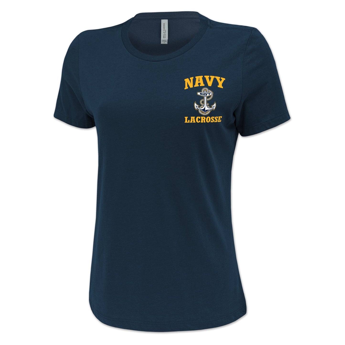 Navy Anchor Lacrosse Ladies T-Shirt
