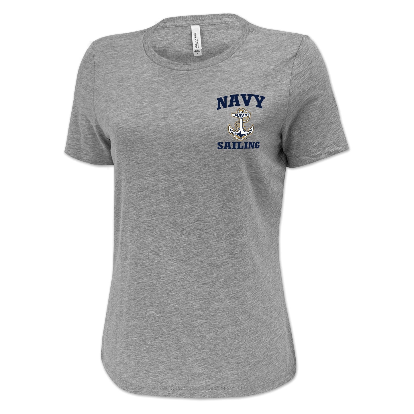 Navy Anchor Sailing Ladies T-Shirt