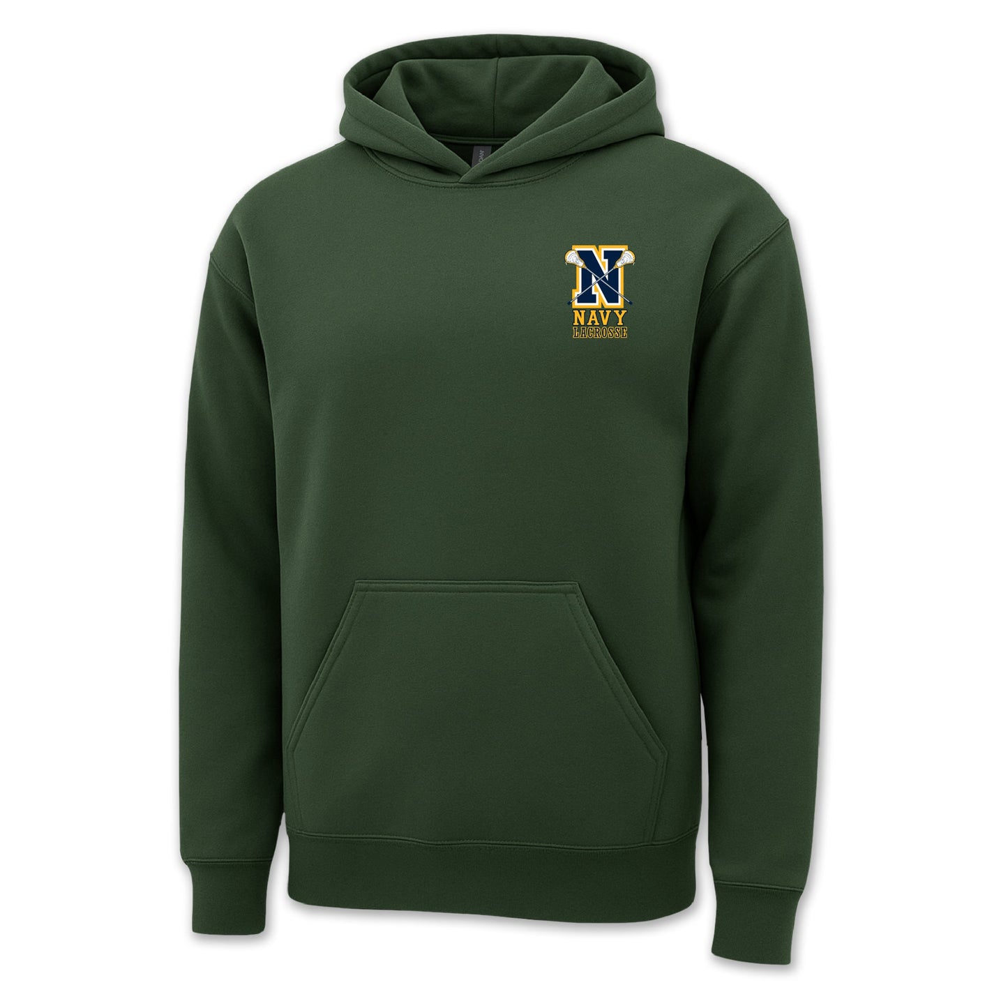 Navy Lacrosse Logo Hood