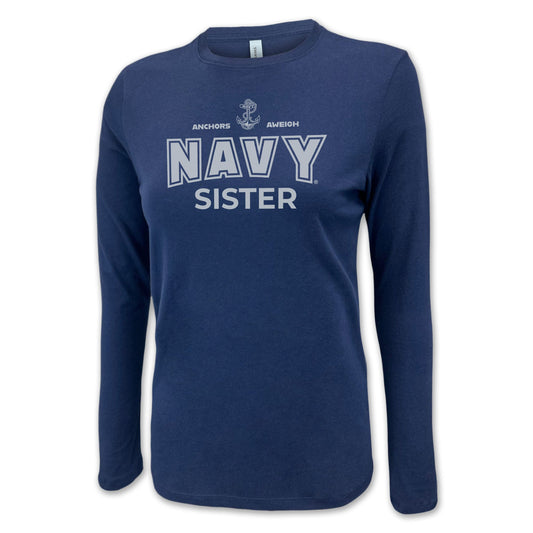 Navy Sister Women's Long Sleeve T-Shirt (Navy)