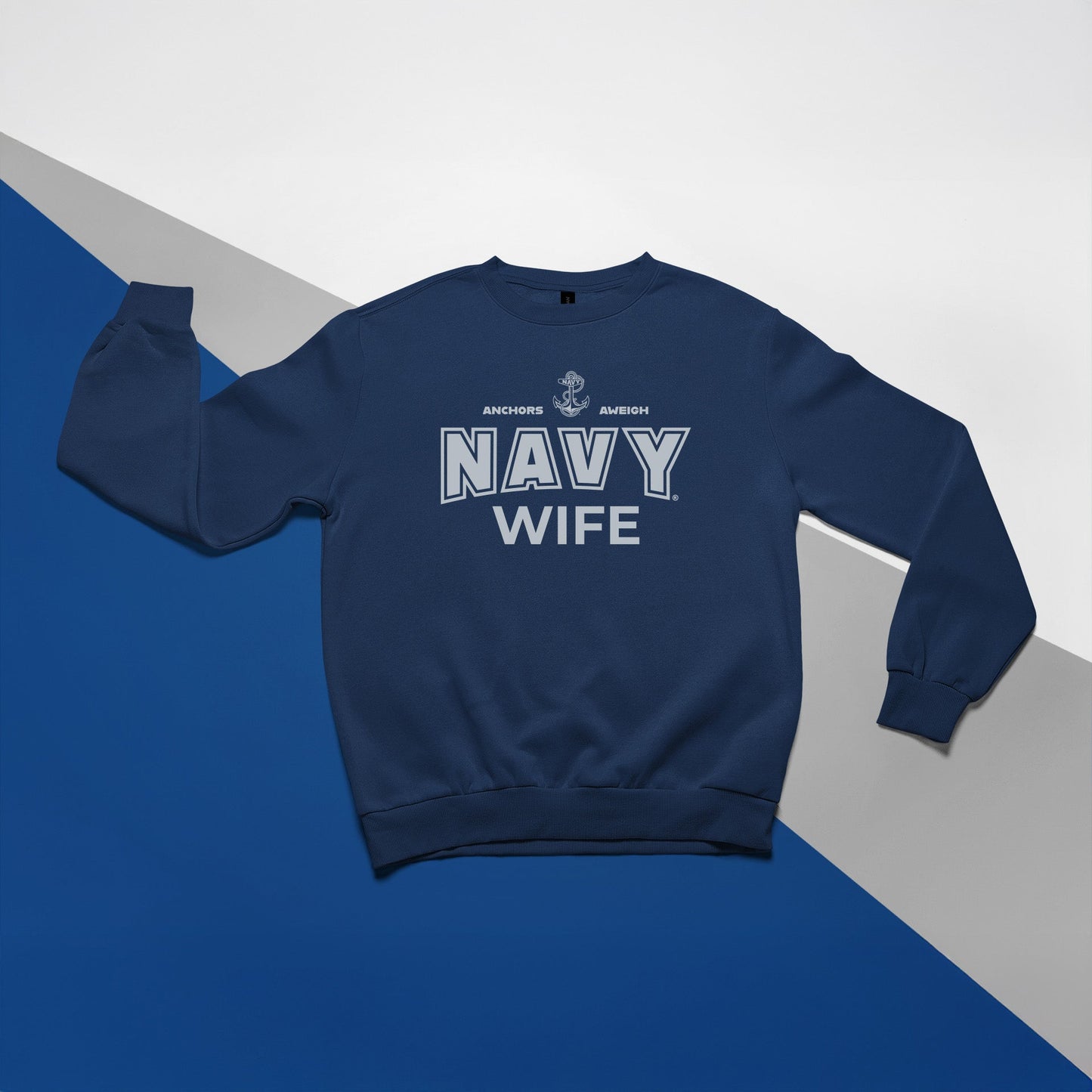 Navy Wife Crewneck (Navy)