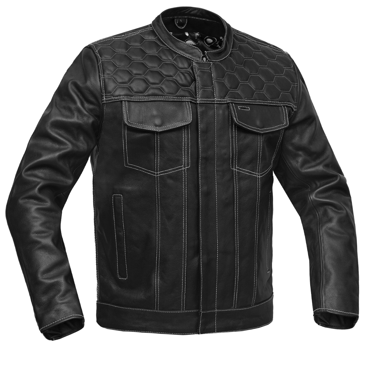 Conall Men's Leather Motorcycle Jacket