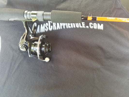 Cam's "Orange Poseidon"  6'2 ( 6+1 BB) Spinning Rod and Reel Combo