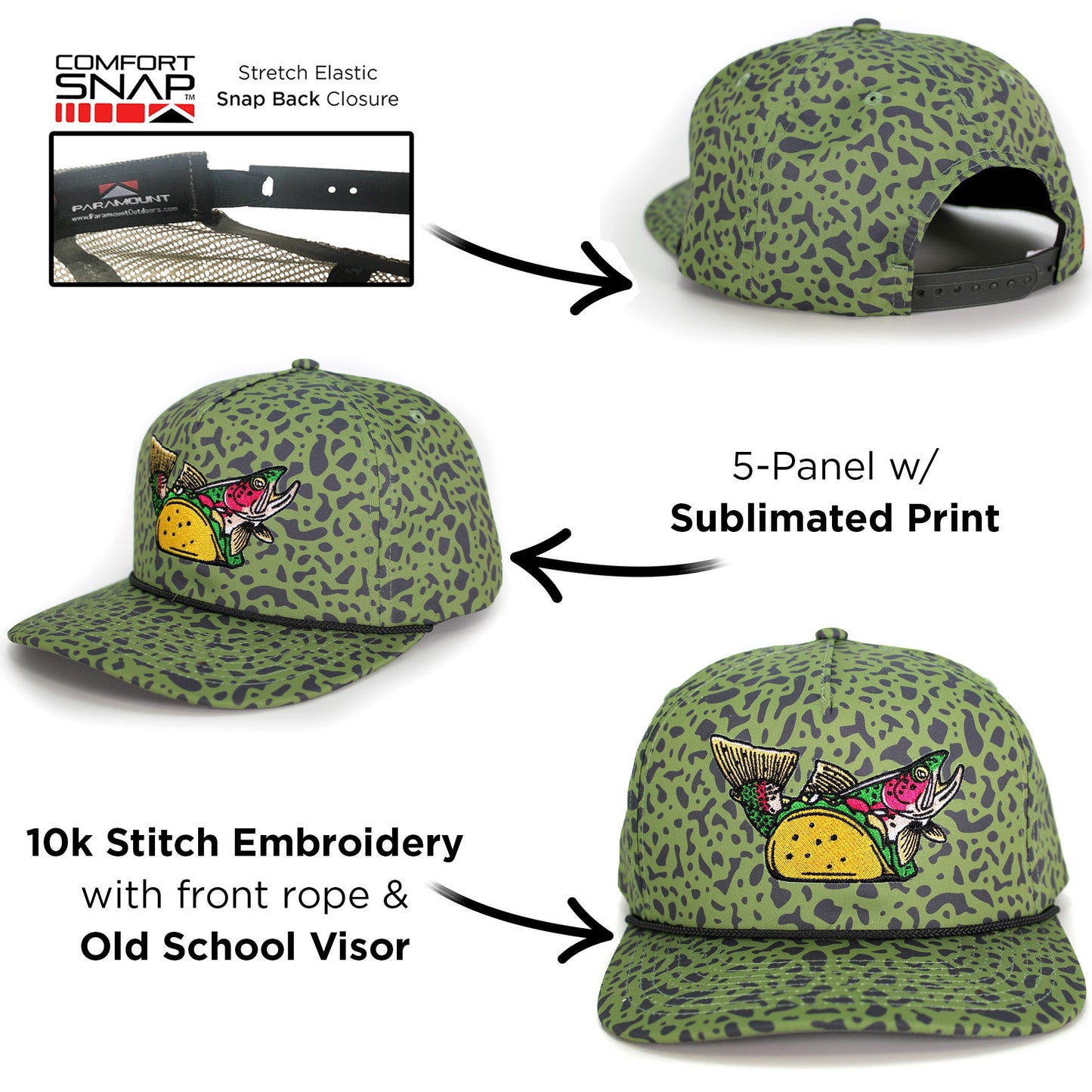 Fish Tacos 5-Panel Fly Fishing Hat