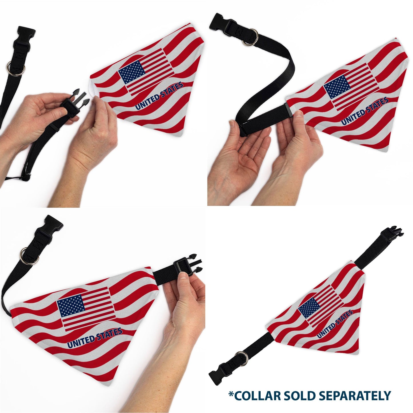 Pet Bandana - Global Soccer Cup Series United States Spirit Flag