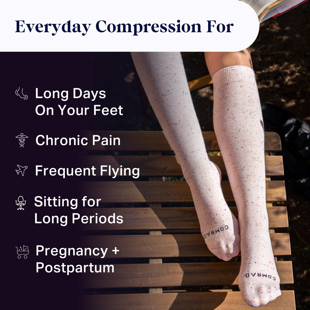 Recycled Cotton Compression Socks – Galaxy