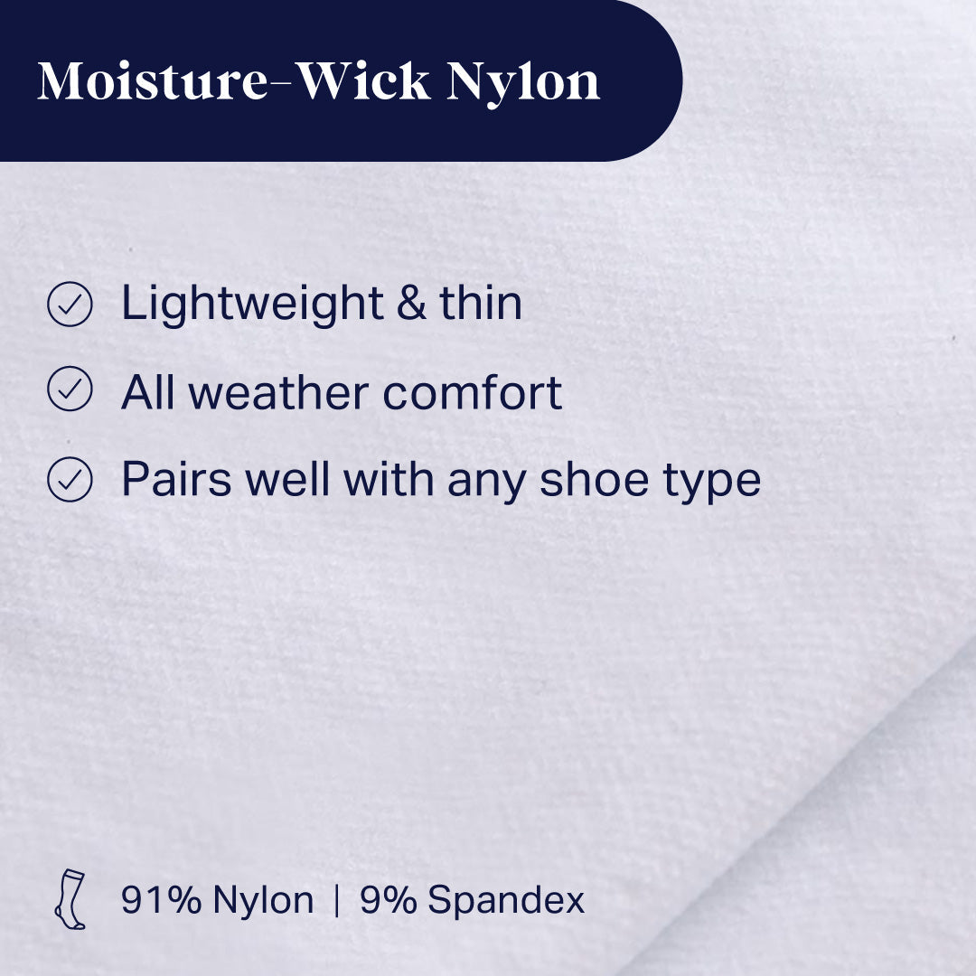 Knee-High Compression Socks – Solid White