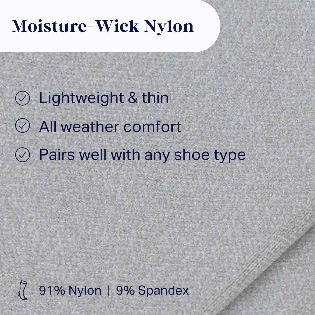 Knee-High Compression Socks – Solid Grey