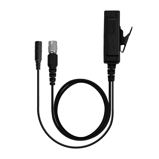 Patrol Mic & 3.5mm Female Audio Jack w/ Quick Disconnect (Hirose) Connector