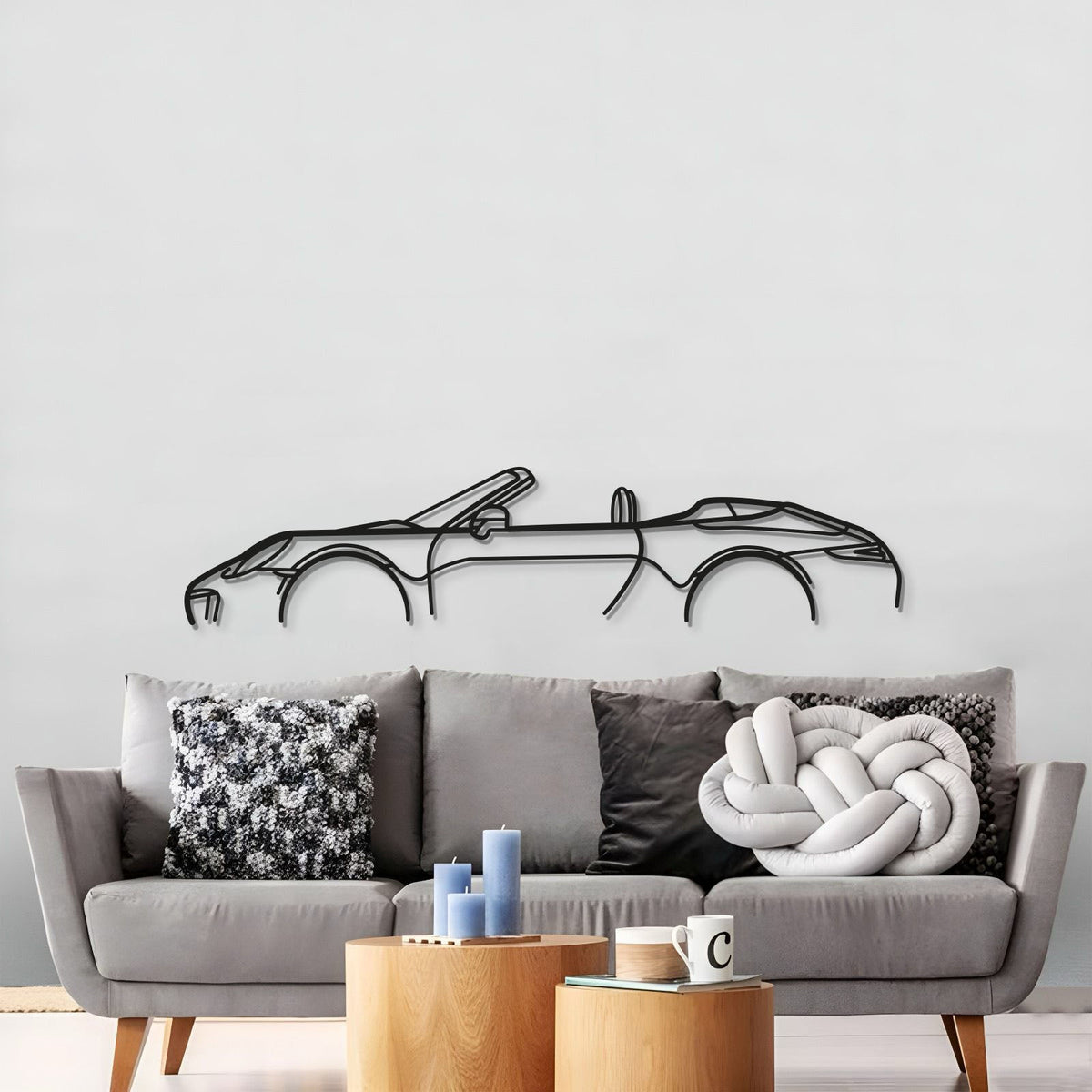 911 Model 991 Metal Car Wall Art - MT0863