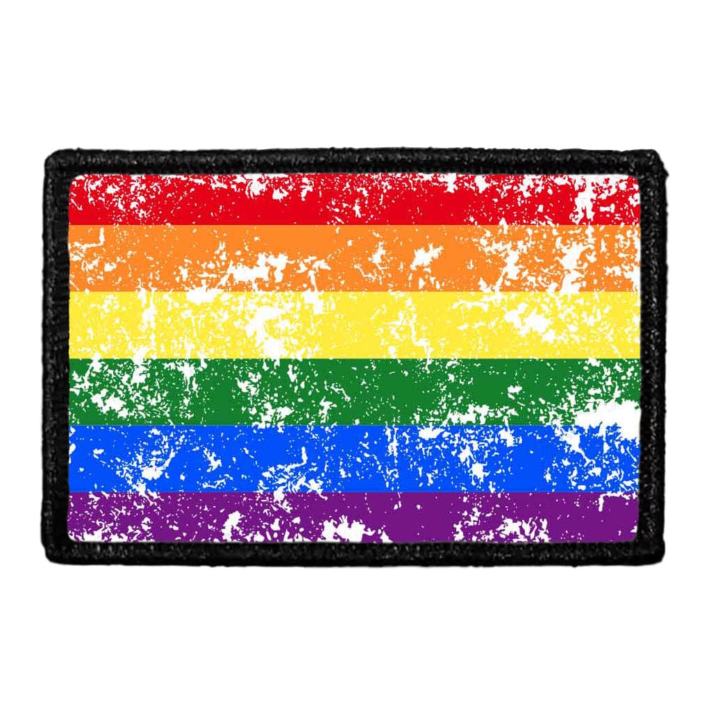 Rainbow Flag - Distressed - Color