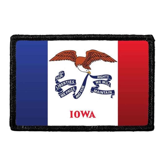 Iowa State Flag - Color - Removable Patch