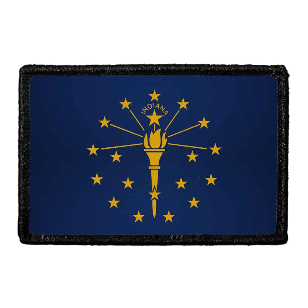 Indiana State Flag - Color - Removable Patch