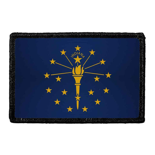 Indiana State Flag - Color - Removable Patch