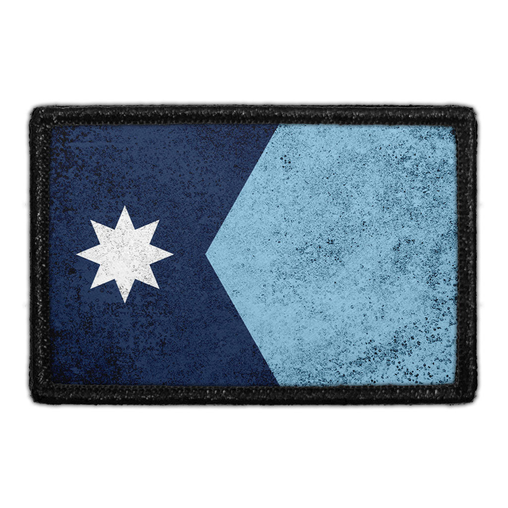 Minnesota State Flag - Color - Distressed - Removable Patch