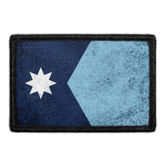 Minnesota State Flag - Color - Distressed - Removable Patch