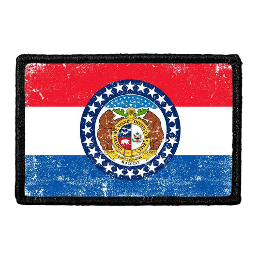 Missouri State Flag - Color - Distressed - Removable Patch