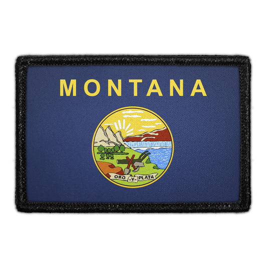 Montana State Flag - Color - Removable Patch