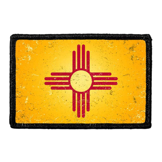 New Mexico State Flag - Color - Distressed - Removable Patch