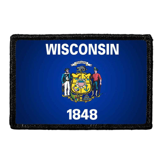 Wisconsin State Flag - Color - Removable Patch