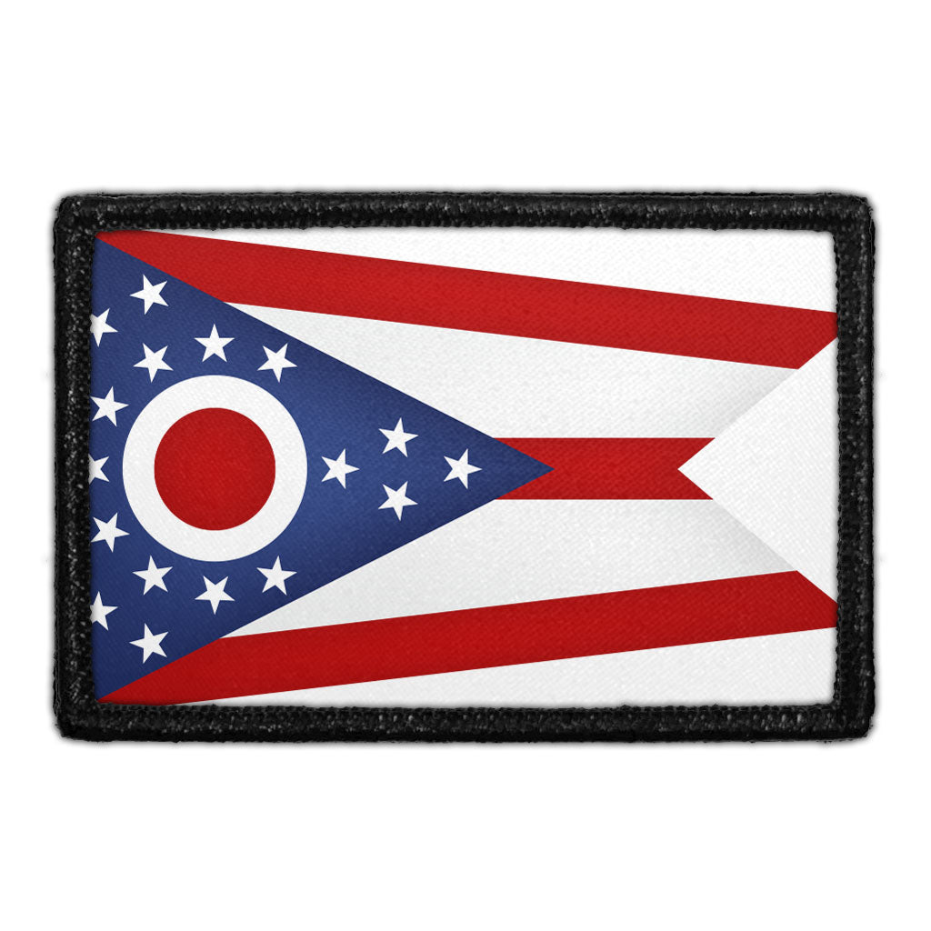 Ohio State Flag - Color - Removable Patch