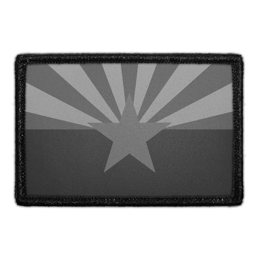 Arizona State Flag - Black and White - Removable Patch
