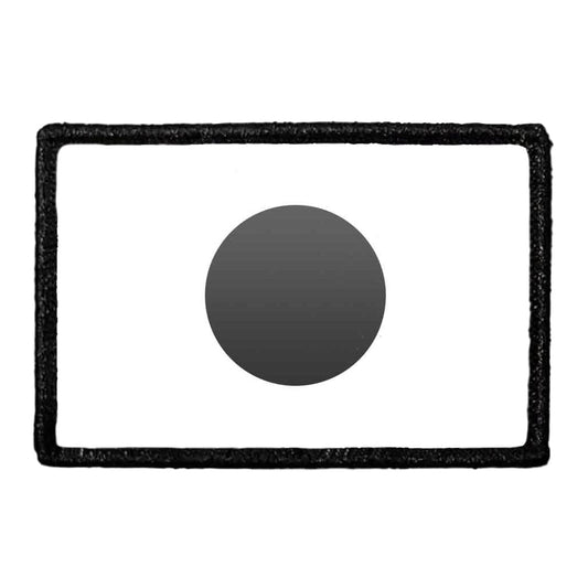 Japan Flag - Black and White - Removable Patch