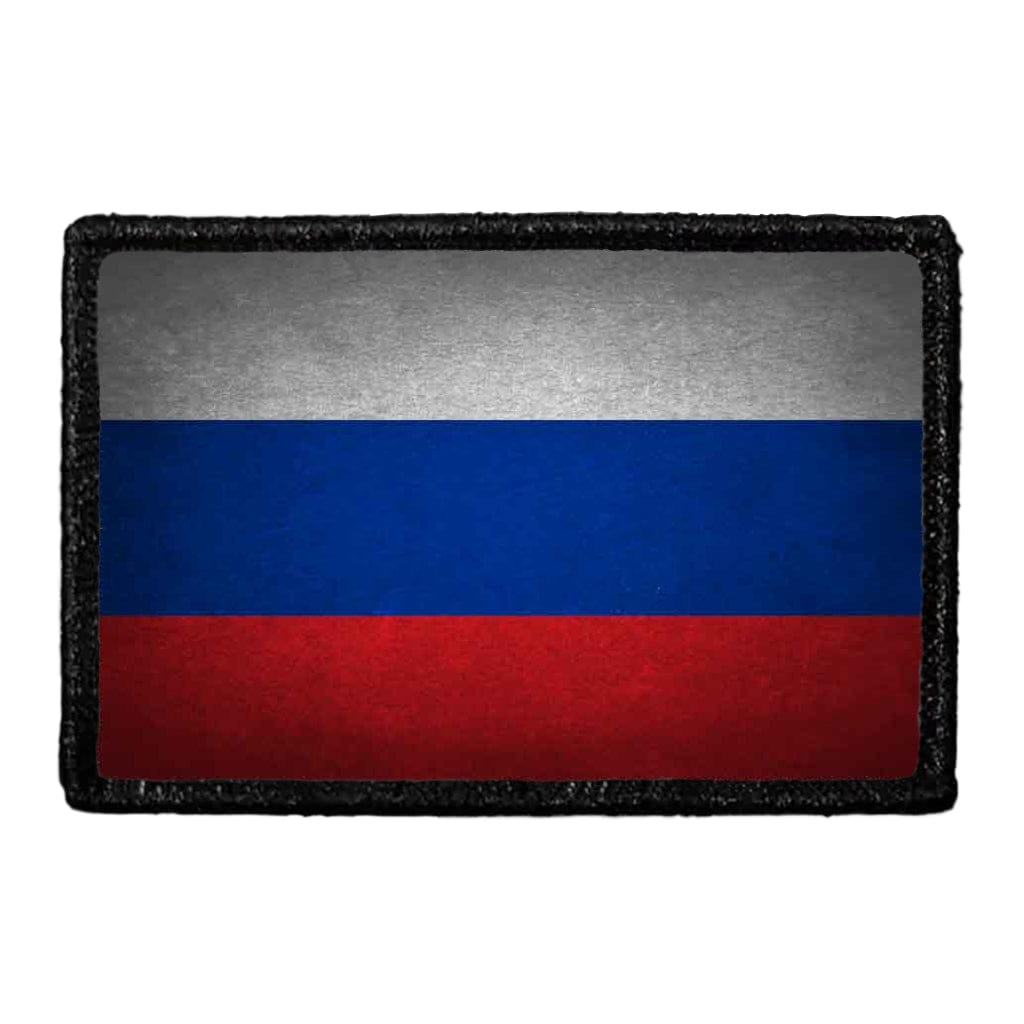 Russia Flag - Color - Distressed - Removable Patch