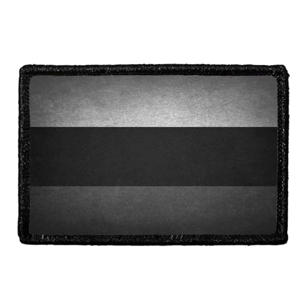 Russia Flag - Black and White - Distressed - Removable Patch
